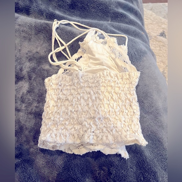 Free People One Adella Bralette - White, XS - Picture 2 of 2